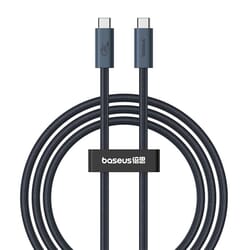 USB kabelis Baseus USB-C - USB-C, USB4, PD 240W, 8K60Hz, 1m, melns
