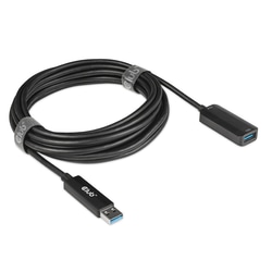 USB kabelis Club3D USB-A, 3.2 Gen 2, pagarinātājs, 5m, melns