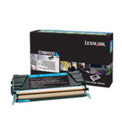Tonera kasete Lexmark C748H1CG ciānzils (10000lpp.)