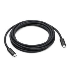 USB kabelis Apple USB-C - USB-C, Thunderbolt 4, 100W, 3m, melns
