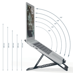 Paliktnis portatīvajam datoram Leitz Ergo UltraFlat, pelēks