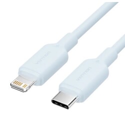 USB kabelis Vention USB-C - Lightning, 3A, 2m, zils