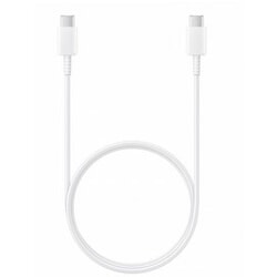 USB kabelis Samsung USB-C - USB-C, 3A, 1m, balts