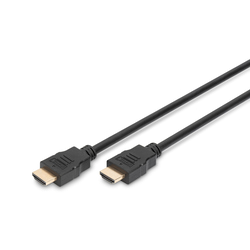 Video kabelis Digitus HDMI - HDMI 2.0, ar Ethernet, 2m, melns