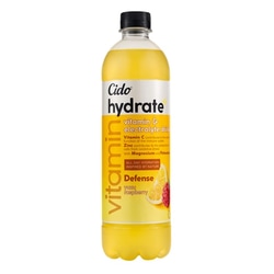 Vitaminizēts dzēriens Cido Hydrate+ Defense, ar yuzu un aveņu garšu, 600ml