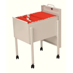 Arhīva kaste ar riteņiem, 380x650x530 mm, ar aizlēdzamu vāku, balta, Esselte