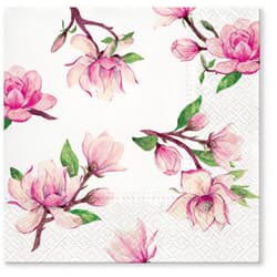 Salvetes, lielās, Magnolia Springs, 33x33cm, 2 slāņi, Paw Decor Collection, 20gab./iep.
