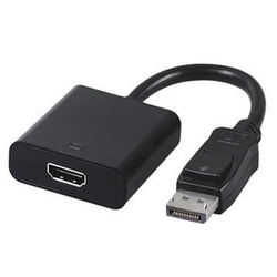 Video adapteris Gembird DisplayPort - HDMI, 10cm, melns