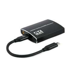 Video adapteris Gembird USB-C - 2xHDMI, 15cm, melns