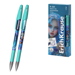 Pildspalva gēla, zila, 0.5 mm, dzēšama, Erich Krause R-301 Magic Gel Aquamarine