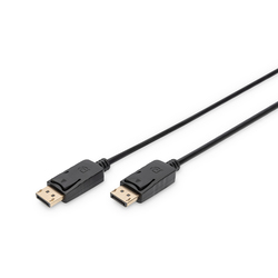 Video kabelis Digitus DisplayPort - DisplayPort 1.2, 1m, melns