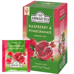 Zaļā tēja Ahmad, Pomegranate & Raspberry, 20 gab.