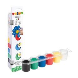 Pirkstu krāsas, 6 krāsas, 25ml, Primo