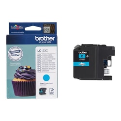 Tintes kasete Brother LC123C, zila