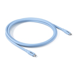 USB kabelis Club3D USB-C - USB-C, 4 Gen 2x2, PD 240W, 4K60Hz, 2m, zils