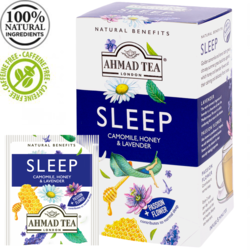 Zāļu tēja Ahmad, Sleep, Camomile, Honey & Lavender, 20 gab.