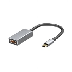 Video adapteris Gembird USB-C 3.0 - HDMI, 15cm, pelēks