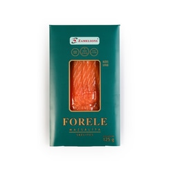 Forele, mazsālīta, sagriezta, Zamelsons, 125g