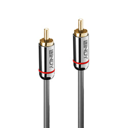 Audio kabelis Lindy RCA - RCA, 3m, pelēks