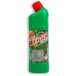 Želēja tualetes podu, vannu, fajansa izlietņu un keramikas flīžu tīrīšanai TYRAN WC (Kamal), 1 l