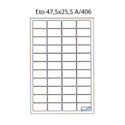 Uzlīmes aploksnēm, 47.5x25.5mm, baltas, Markin, 100 loksnes