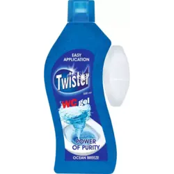 Tualetes tīrīšanas želeja Twister, Ocean Breeze, rezerve, 500ml