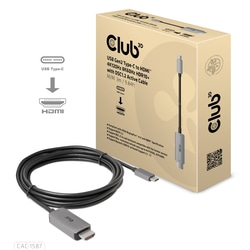 Video kabelis Club3D USB-C - HDMI, 3m, melns