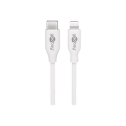 USB kabelis Goobay USB-C - Lightning, PD 27W, 1m, balts
