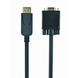 Video kabelis Gembird DisplayPort 1.1 - VGA, 1.8m, melns
