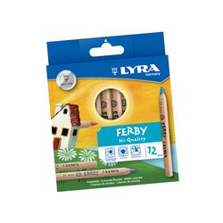 Krāsainie zīmuļi, trīsstūra, Lyra Ferby Nature – Skizze, 12 krāsas