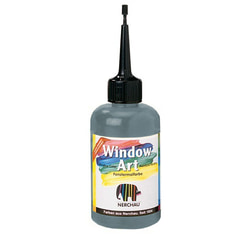 Vitrāžas krāsa 80ml, pelēka, Window Art