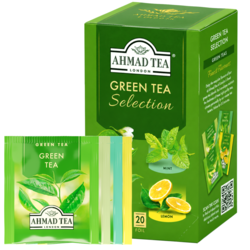 Zaļās tējas izlase Ahmad, Green tea selection, 20 gab.