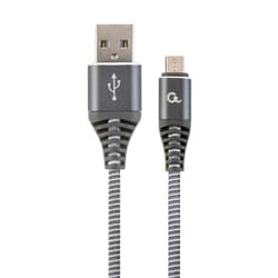 USB kabelis Gembird USB-A - Micro USB, 2.0, 2.1A, 1m, pelēks
