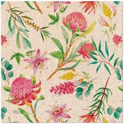 Salvetes, lielās, We Care Passionflower, 33x33cm, 2 slāņi, Paw Decor Collection, 20gab./iep.
