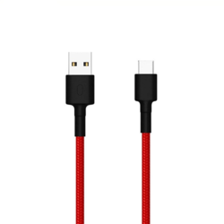 USB kabelis Xiaomi USB-A - USB-C, 2.0, 3A, 1m, sarkans