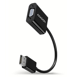 Video adapteris Axagon DisplayPort 1.1a - VGA, 16cm, melns