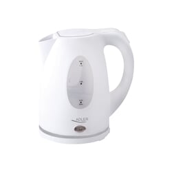 Elektriskā tējkanna Adler AD1207, 2000W, 1.5L, plastmasas, balta
