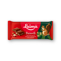 Piena šokolāde, Vāverīte, Laima, 90g