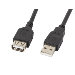 USB kabelis Lanberg USB-A, 2.0, pagarinātājs, 1.8m, melns