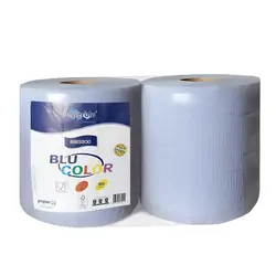 Industriālais papīrs, Paperblu, Bobina Blu, 3 slāņi, 192 m, zils, 2 ruļļi/iepak.