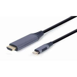 Video kabelis Gembird USB-C 3.0 - HDMI, 1.8m, melns