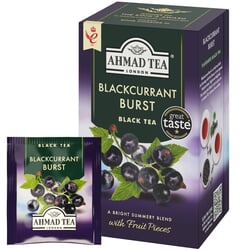 Melnā tēja Ahmad, Blackcurrant Burst, 20 gab.