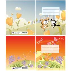 Burtnīca šķērs-šaurlīniju, 12 lapas