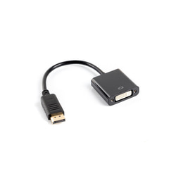 Video adapteris Lanberg DisplayPort 1.2 - DVI-I (24+5), 10cm, melns