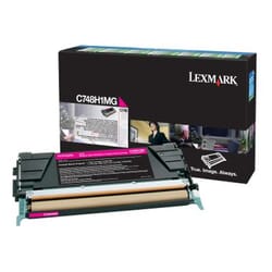 Tonera kasete Lexmark C748H1MG fuksīna sarkans (10000lpp.)