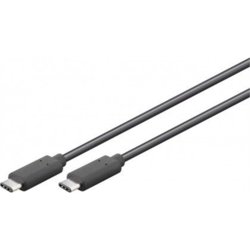 USB kabelis Goobay USB-C - USB-C, 3.2 Gen 1, PD 60W, 4K60Hz, 3m, melns