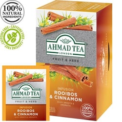 Zāļu tēja Ahmad, Rooibos & Cinnamon, 20 gab.