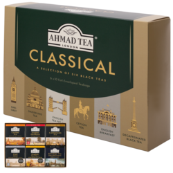 Tēja Ahmad, melnā, classical selection, izlase, folija konvertors, 60 gab.