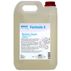 Šķidrās ziepes, neitrālas, bez smaržas un krāsas, Ewol Formula S, 5L