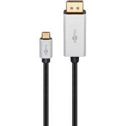 Video kabelis Goobay USB-C 3.2 - DisplayPort, 2m, melns